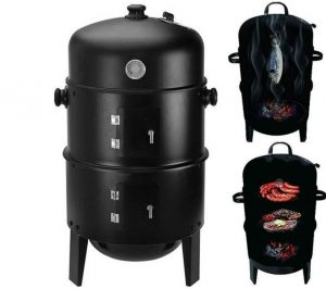 BBQ Charcoal Smoker Barbecue - Ø37 cm