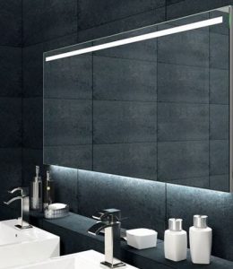 Badkamerspiegel Ambi 60x60cm Geintegreerde LED Verlichting Verwarming Anti Condens Lichtschakelaar