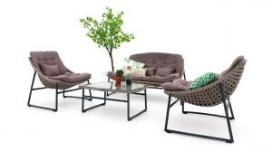 R&S Design CapriBravo 160cm dining tuinset 5-delig verstelbaar