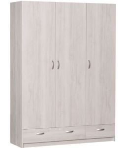 True Furniture Siem 23R - Kledingkast - White wash