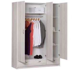 True Furniture Siem 23R - Kledingkast - White wash