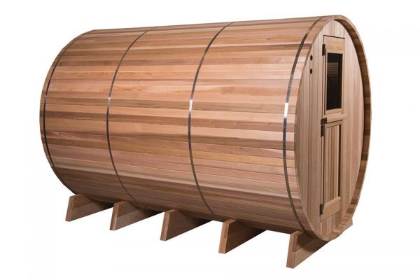 Barrel Sauna Rustic Grandview 7+3 - Fonteyn