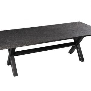 Nvt Eettafel-Tuintafel 180 x 90 x 75 cm Marbella - Natuursteen - Studio 20