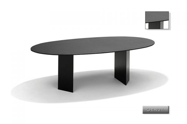 Nvt Eettafel-Tuintafel 240 x 120 x 75 cm Genua - Natuursteen - Pearl Grey Satinado - Studio 20