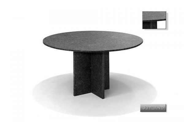 Nvt Eettafel-Tuintafel Rond 140 Ø cm Jutland - Natuursteen - Studio 20