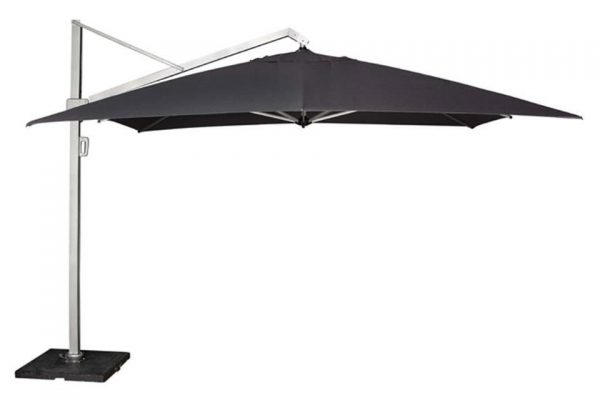 Zweefparasol 350 x 350 cm Icon Faded Black Platinum