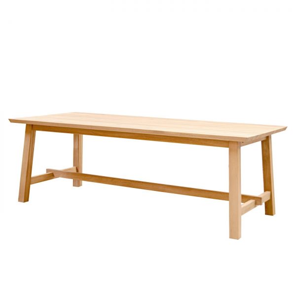 Lisomme Scandinavinsche eettafel - Mees - 220 cm - Eikenhout - massief eikenhouten eettafel