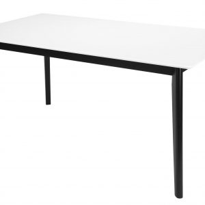 Interstil Eettafel 'Century' wit/zwart, 160 x 90cm