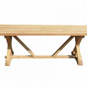 Xena dining tuintafel 260x100xH77 cm bladdikte 5 cm teak