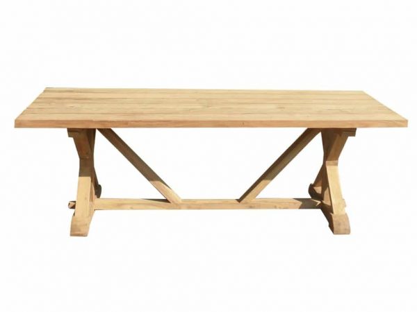 Xena dining tuintafel 200x100xH77 cm bladdikte 5 cm teak