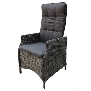Empoli verstelbare dining stoel rock grey + royal dark grey