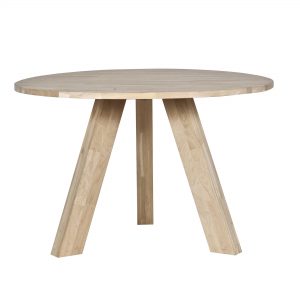 Woood Eettafel 'Rhonda' Eiken, 129cm, kleur Eiken Naturel