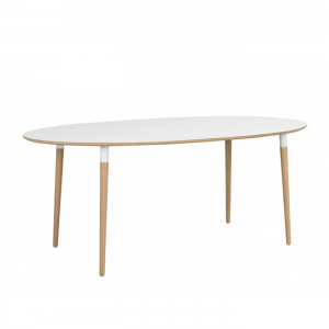 Nordiq Fusion table - Scandinavische eettafel - Ovaal - 190 cm - Eiken poten