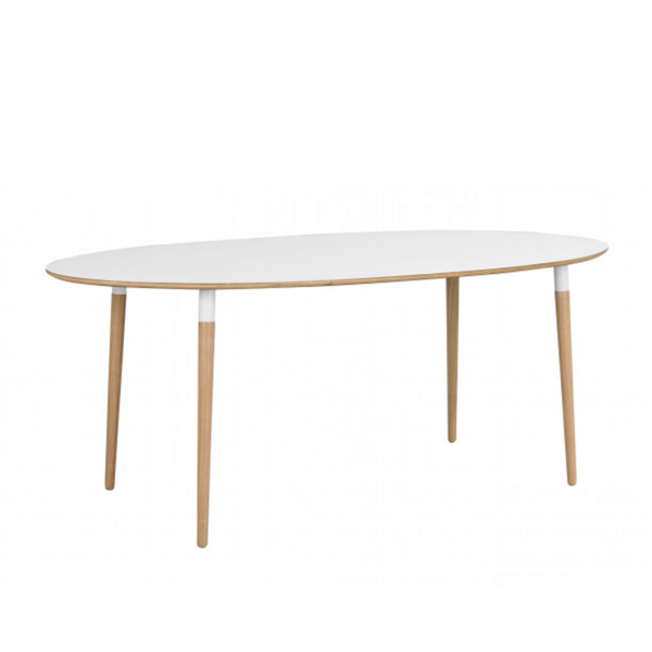 Nordiq Fusion table - Scandinavische eettafel - Ovaal - 190 cm - Eiken poten