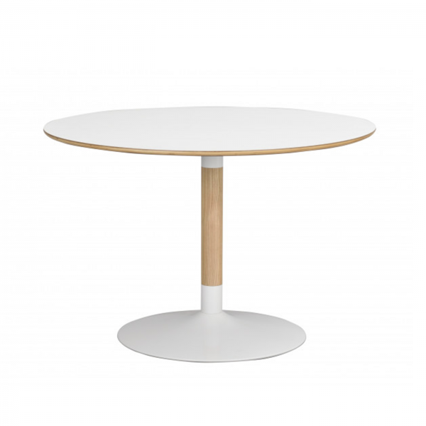 Nordiq Fusion table - Ronde eettafel - 115 cm - Eiken onderstel - Scandinavisch design
