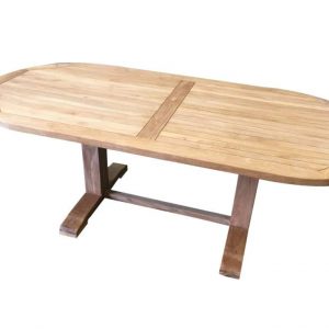 Geneva dining tuintafel 220x100xH77,5 cm ovaal teakhout