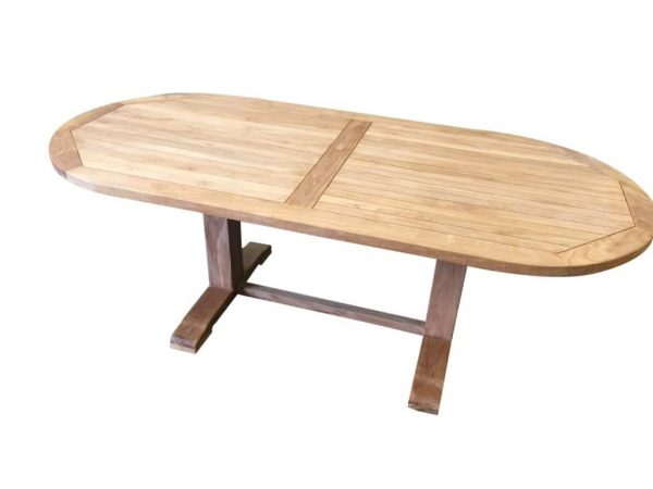 Geneva dining tuintafel 220x100xH77,5 cm ovaal teakhout