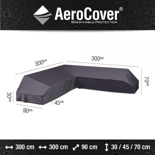 Platform loungesethoes 300x300x90xH30/45/70 cm - Aerocover