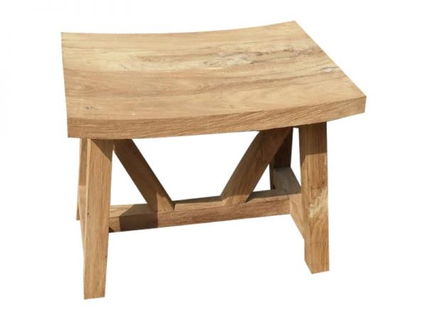 Stool bijzettafel voetenbank teak