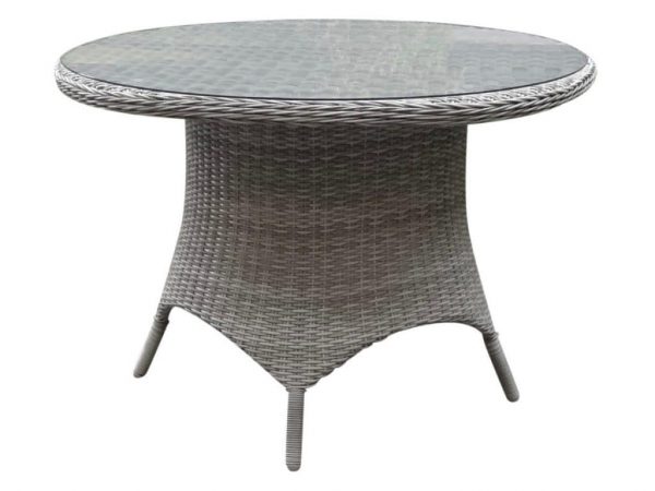 Riccione dining tuintafel 110 cm wit grijs