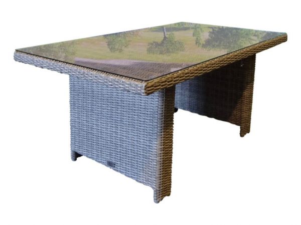 San Marino lounge-diningtafel 146x84,5x66,5 kobo grijs