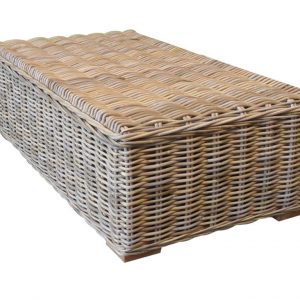 Nissah tafel 143x75 natural rotan zonder kussen.