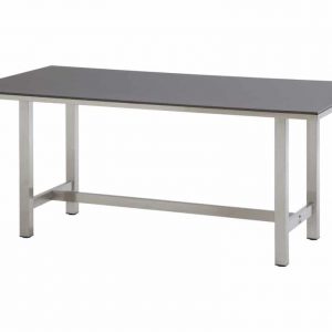 Rivoli tafel 170x95 RVS + Slimtop mid grey 4 Seasons Outdoor