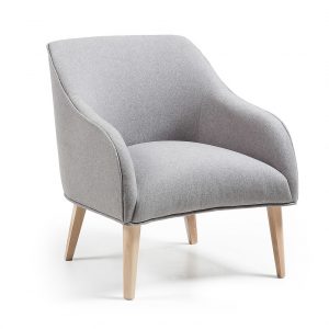 Kave Home Fauteuil 'Bobly' kleur grijs