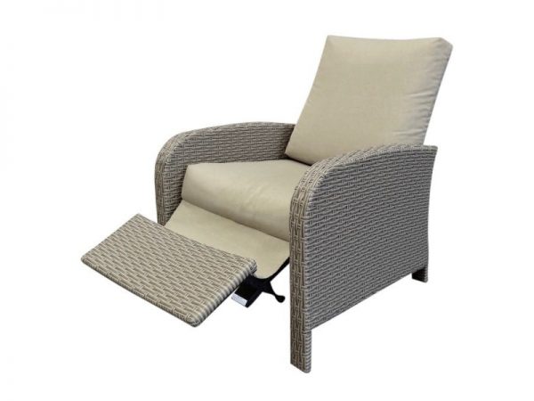 Diva verstelbare lounge stoel sanded brown + sand