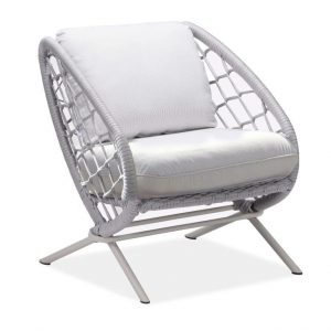 Match lounge stoel grey + light grey