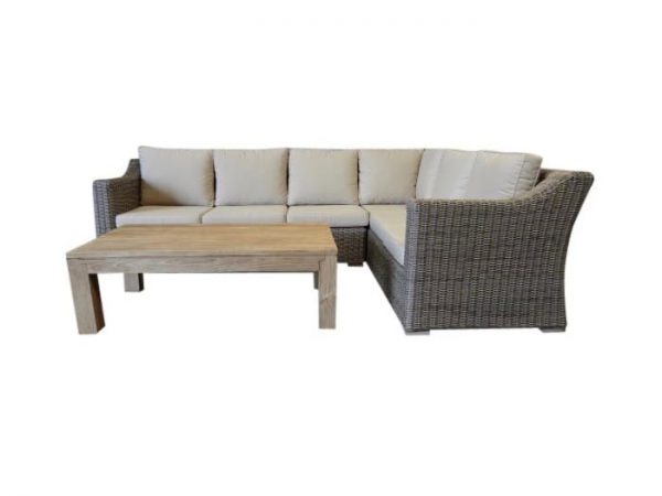 Tenerife corner loungeseset + teak koffietafel