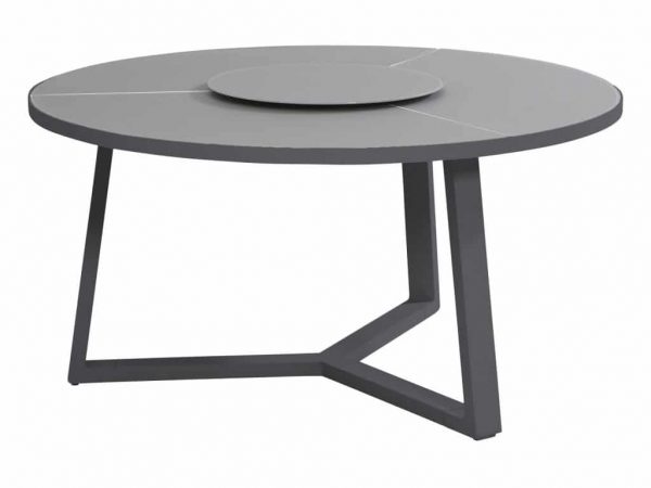 Organic dining tafel 150 cm. met Lazy Susan Taste 4SO