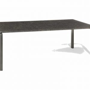 Bergamo dining tuintafel 220x90x75 cm 2cm graniet pearl grey gezoet