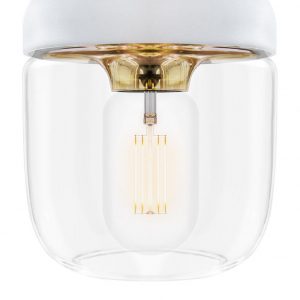 VITA lampen Acorn wit - Lamp - Silicone en glas - Scandinavische glazen design lamp van VITA - Minimalistisch met een mooie lichtval - Wit