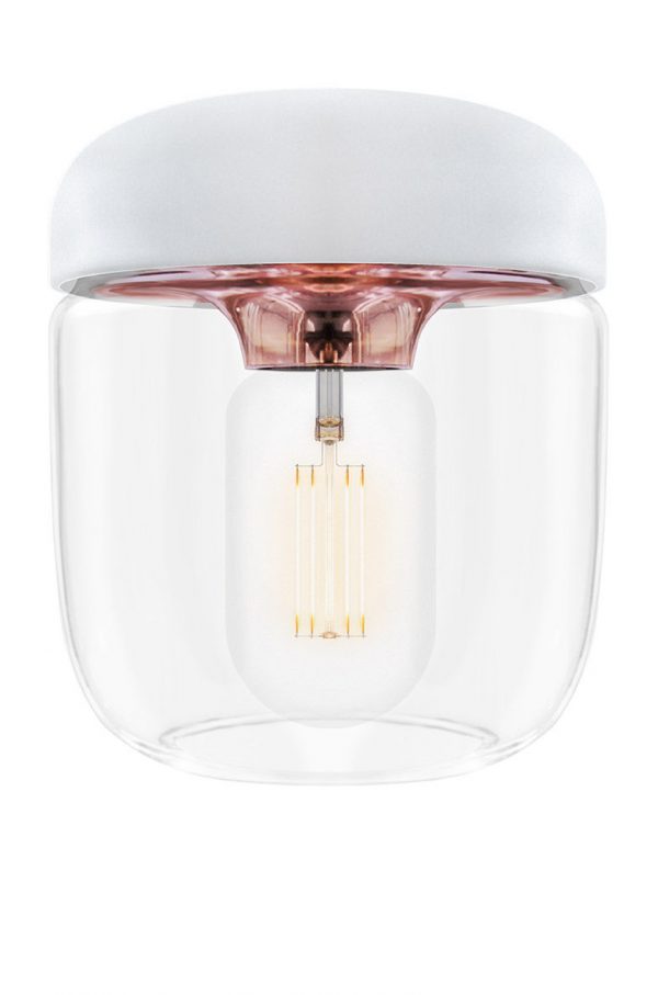 VITA lampen Acorn wit - Lamp - Silicone en glas - Scandinavische witte design lamp van VITA - Minimalistisch met een mooie lichtval