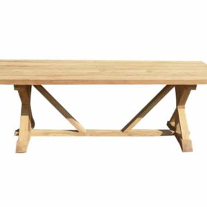 Xena dining tuintafel 180x95xH77 cm bladdikte 5 cm teak