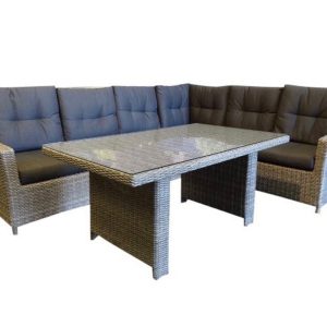 San Marino verstb. corner rechts lounge-diningset natural kobo grey