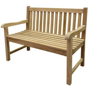 Concord 2-zits teak tuinbank 120x61x91cm holle zitting