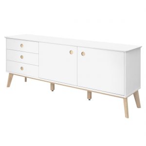 Interstil Dressoir 'Century' 180cm, kleur wit/hout