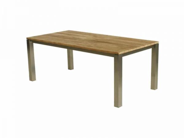 Grace tafel 200X100X75 RVS / teak