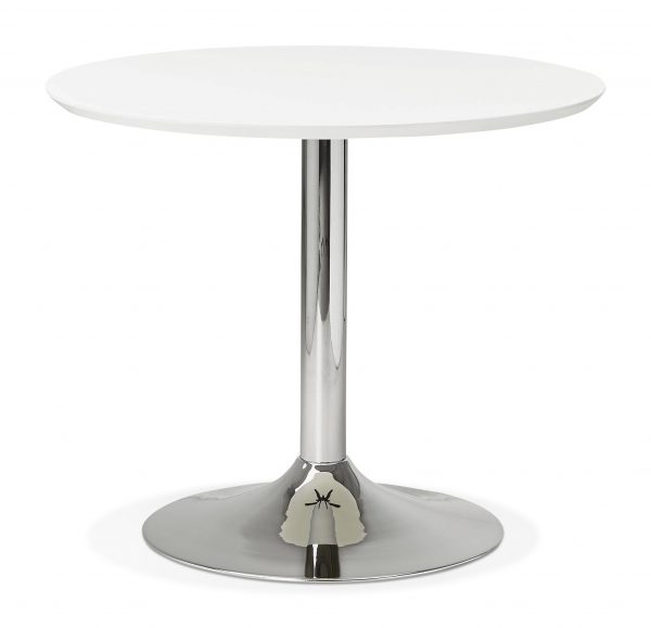 Kokoon Design Eettafel 'Bleta 90', kleur Wit