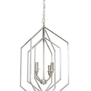 Light & Living Hanglamp 'Estelle' 4-Lamps, nikkel