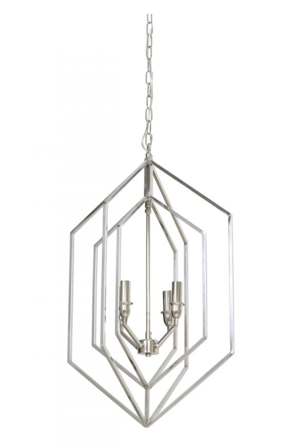 Light & Living Hanglamp 'Estelle' 4-Lamps, nikkel