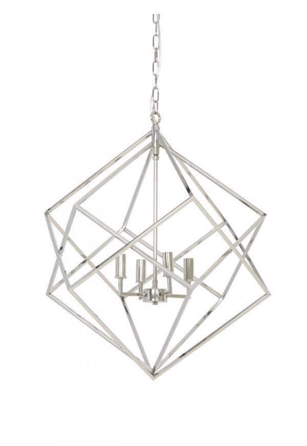 Light & Living Hanglamp 'Liselle' 4-Lamps, nikkel