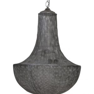 Light & Living Hanglamp 'Keladi' 3-Lamps, antiek zilver