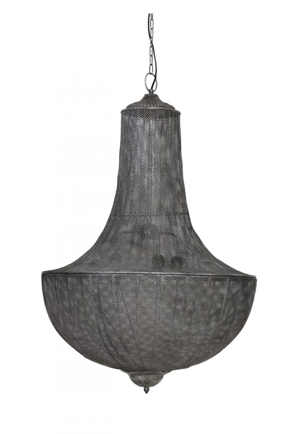 Light & Living Hanglamp 'Keladi' 3-Lamps, antiek zilver