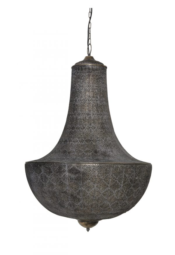 Light & Living Hanglamp 'Keladi' 3-Lamps, bruin goud