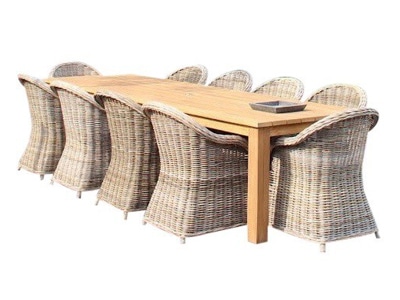 Old Java Roma dining tuinset 320x110xH77,5 cm 11 delig