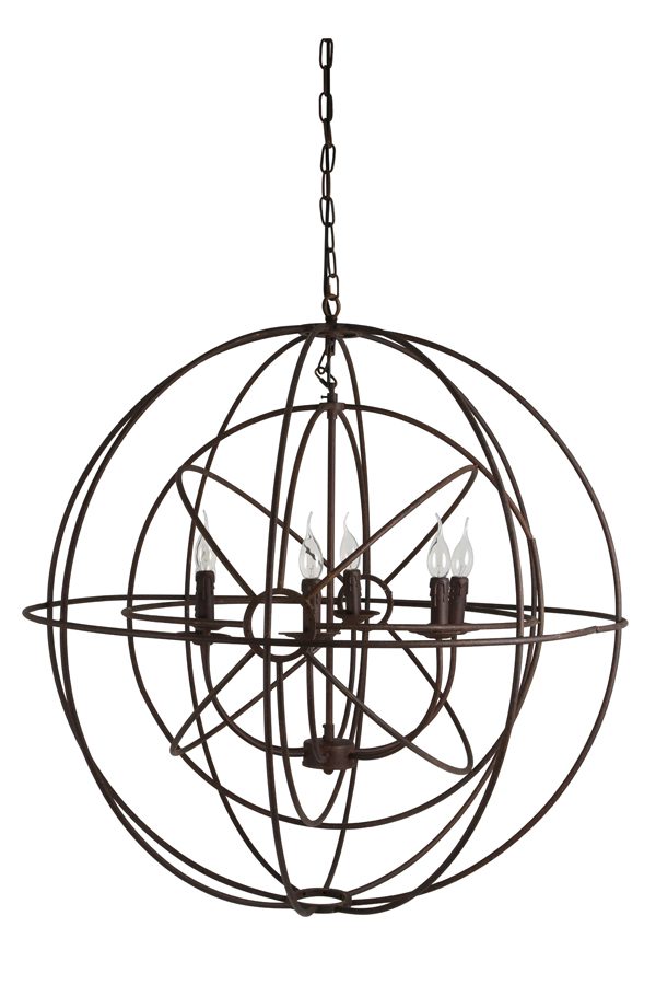 Light & Living Hanglamp 'Ruggiero' 5-Lamps, 91cm