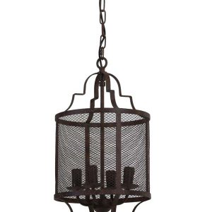 Light & Living Hanglamp 'Lorelei' 4-Lamps, antiek bruin